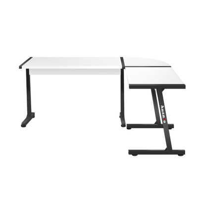 Аголна гејминг маса Huzaro Hero 6.0, 147x112 cm, 15mm, бела