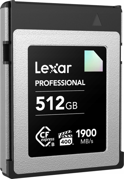 Kartë memorie Lexar CFexpress Type B Professional Diamond, 512GB, 1900MB/s, e zezë