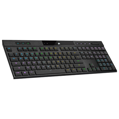 Tastierë gaming Corsair K100 RGB Air, mekanike, USB RF Bluetooth, QWERTZ, e zezë