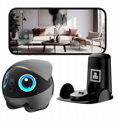 Robot për me pa shpinë Enabot EBO Air 2 Plus, kamer 3K Ultra HD, AI tracking, gri