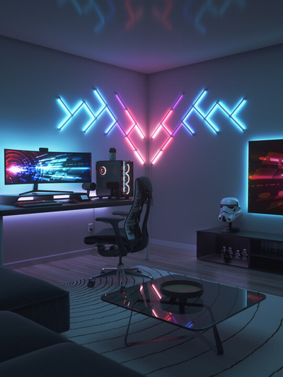 LED светилки Nanoleaf Lines Squared Expansion Pack, 3 парчиња