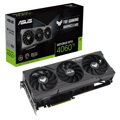 Kartë grafike ASUS TUF Gaming GeForce RTX 4060 Ti, 8GB GDDR6, PCIe 4.0, e zezë