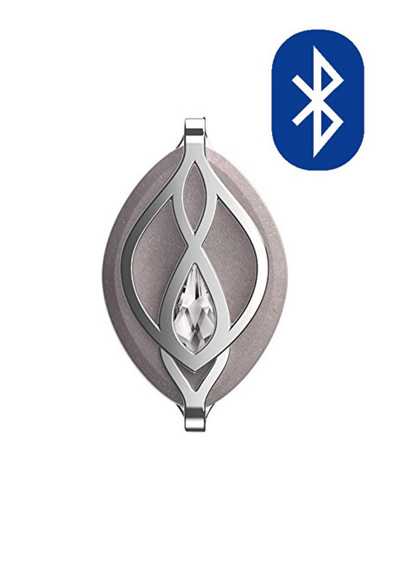 Varëse për qafore Bellabeat Leaf Crystal Silver HT-40LF-WS-01