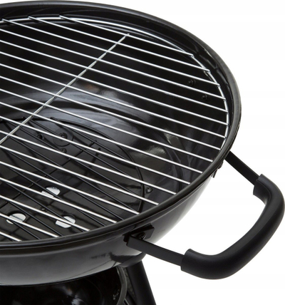 Barbekjo me qymyr Neka Feijoa D43, diametër 43 cm, me kapak, e zezë