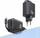 Karikues muri USAMS CC241, 30W GaN PD QC, USB C me kabllo me tërheqje, i bardhë