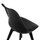 Karrige ngrënieje Chairs Vegas HM0033.32, polipropilen PU, set 4 copë, e zezë
