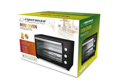 Furrë mini Esperanza EKO008, 20L, 1600W, e zezë