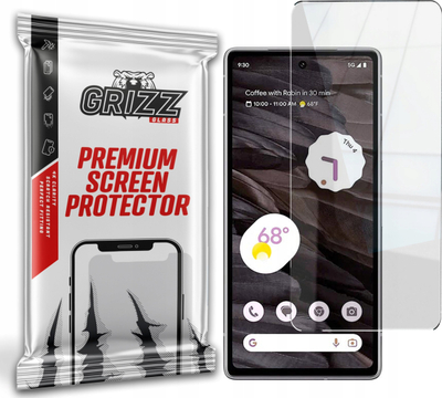 Xham mbrojtës hibrid GrizzGlass HybridGlass për Google Pixel 7a, prerje precize, shtresë oleofobike, transparent