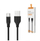 Kabllo USB SOMOSTEL SMS-BT01, 1.2m, Micro USB, 3.1A, e zezë