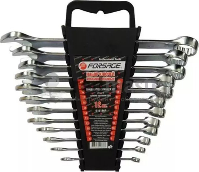 Set çelësash kombinim Forsage 51212MP, 12 copë, 6-22 mm, argjendtë