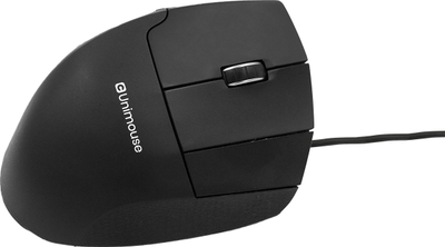 Mouse ergonomik Contour UniMouse me kabllo USB Type A, 4000 DPI, i zi mat