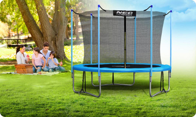 Set spirancash lidhëse për trampolinë Neo-Sport, 31x13x7.5cm, 1.6kg /1.8kg, të arta