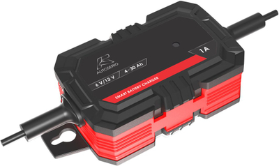 Karikues baterie TOM PAR Smart, 6V 12V, 1A, i kuq e zi