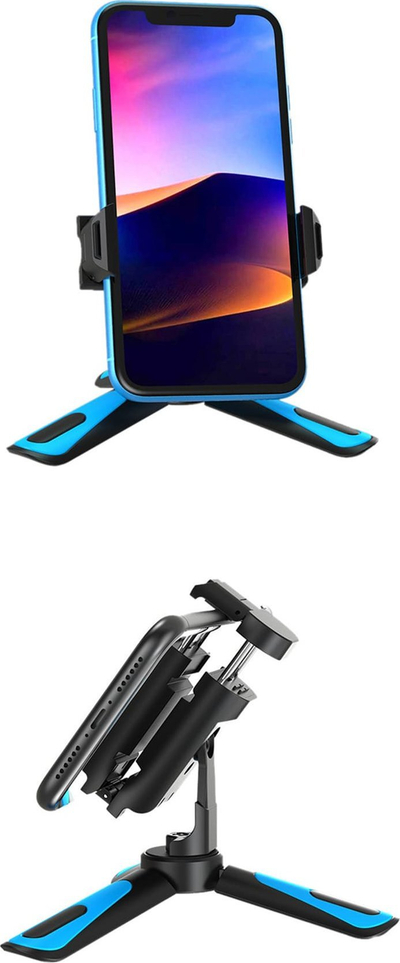 Mini tripod për telefon Apexel APL-JJ08, 149mm, rrotullim 360°, i zi