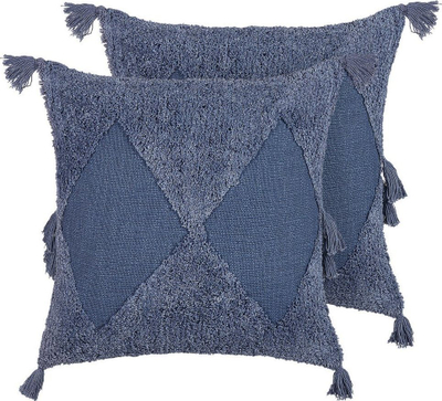 Set jastëkë dekorativë AVIUM, pambuk, 45 x 45 cm, blu