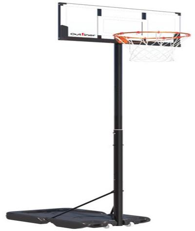 Rreth kosh basketbolli Outliner, i qëndrueshëm, për ambiente të brendshme dhe të jashtme