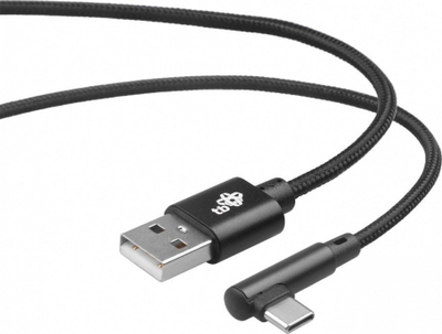 Kabllo USB në USB-C TB Touch, 1.5m, me kokë të këndëzuar, e zezë