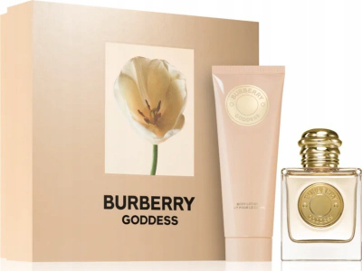 Set parfum për femra Burberry Goddess Eau de Parfum, 30ml, locion trupi 75ml, bezhë