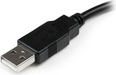 Kabllo StarTech, USB-A (M) - USB-A (F), 0.15m, e zezë