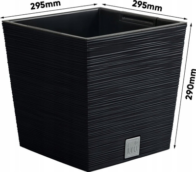 Vazo zbukuruese Conforama FURU Collection, 14L, me depo uji, antracit
