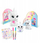 Set kreativ dekorimi Style 4 Ever Unicorn Family, figurinë ndriçuese, me markera dhe ngjitëse, shumëngjyrësh