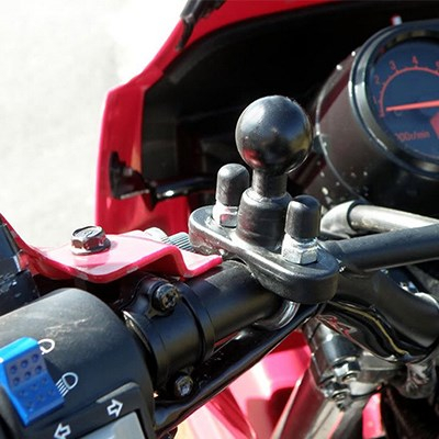 Adapter timoni për makinë Ram Mounts RAM-B-231ZU, bazë metalike, top gome 1"