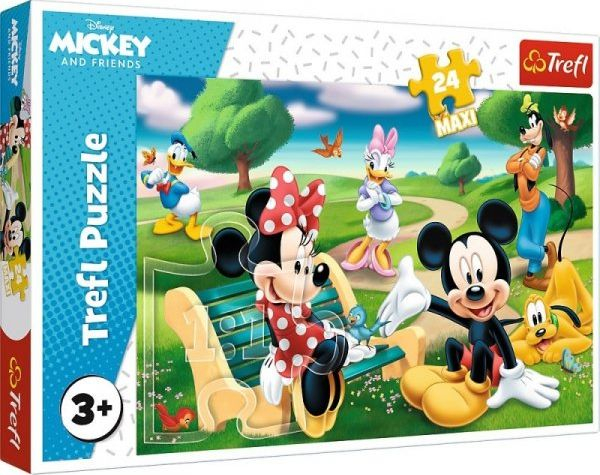 Puzzle Trefl Mickey Mouse with friends, 25 elemente, shumëngjyrësh