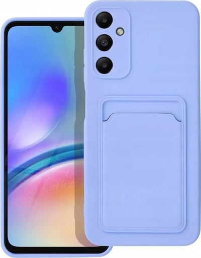 Futrollë karte Futera për Samsung Galaxy A05s, silikon, me xhep kartash, lejla