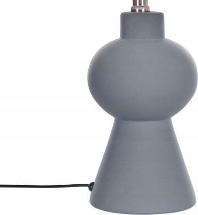 Lampë tavoline Beliani FABILOS, qeramike, 48 cm, gri
