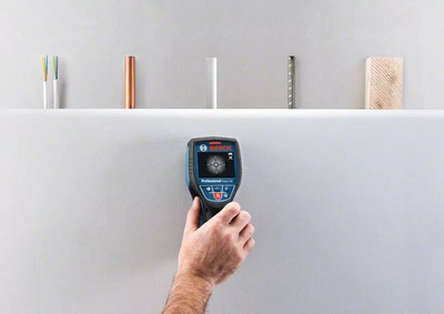 Детектор без кабел Bosch D-tect 120 Professional, батерии AA, за метали и кабли, сина боја