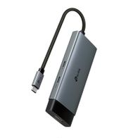 USB hub TP-Link UH5020C, 5 në 1, 2x USB 3.0, 2x USB C, gri
