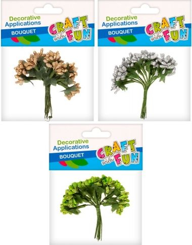 Lule dekoruese Craft with Fun, 3 copë