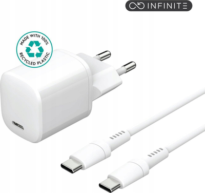 Karikues shpie ESTUFF ES637600 Infinite, 12W, me kabllo Lightning, i bardhë