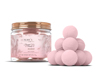 Bombë banje Grace Cole Sweet Vanilla and Almond, 10 copë