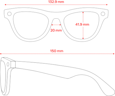 Syze dielli me dioptri Ray-Ban Meta Skyler Gen 2, unisex, kornizë plastike, të zeza