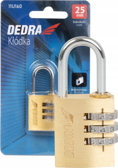 Катанец за сигурност Dedra 11U160, метален
