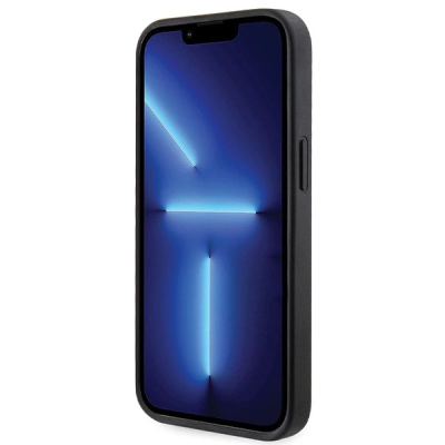 Maskë telefoni Guess 4G Crossbody për iPhone 14 6.1", lëkurë eko, me rrip, e zezë