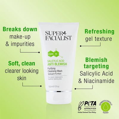 Pastrues për fytyrë Super Facialist Salicylic Acid Anti Blemish Purifying, 150ml
