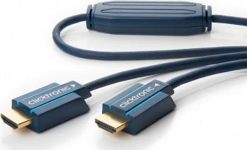 Kabllo HDMI aktive Clicktronic 39085, 20m, me Ethernet, blu