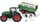 Lodër traktor me telekomandë Amewi RC Tractor With Livestock Transporter, 1:24, bateri Li Ion 500mAh, jeshile