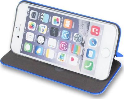 Këllëf portofol për telefon iPhone 13 Pro, me kapak, me xhep për karta, blu