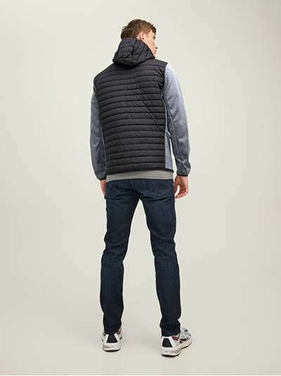 Xhaketë Jack&Jones JJEMULTI 12182242 Black/Grey Melange