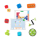 Set edukativ Robo Wunderkind Education Kit, robot programues për fëmijë, module robotike, shumëngjyrësh