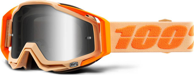 Syze motokrosi 100% Racecraft Sahara me xham Silver Mirrored kundër avullit