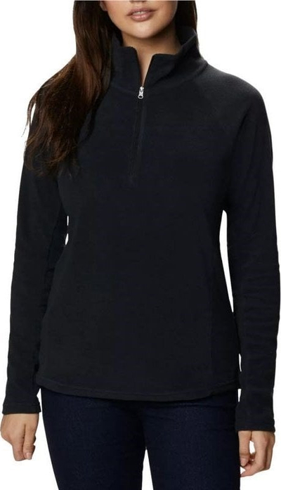 Bluzë polar Columbia Glacial IV Half Zip W, për goca, e zezë