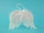 Dekor krahë engjëlli ADAR Angel Wings 444034, me pupla, i bardhë