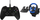 Set timoni gaming me pedale edhe gamepad Genesis Seaborg 400, me kabllo, për PC edhe konzola, i zi me blu