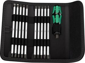Set kaçavidash Wera Vario 05002990001, 11 pjesë, me dorezë Kraftform dhe etui