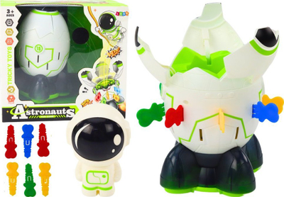 Интерактивна играчка Lean Toys конзола астронаут, со светла и мелодии, повеќебојна