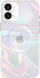Kapak telefoni Case Mate Soap Bubble MagSafe, për iPhone 16 Plus, i tejdukshëm me shkëlqim shumëngjyrësh